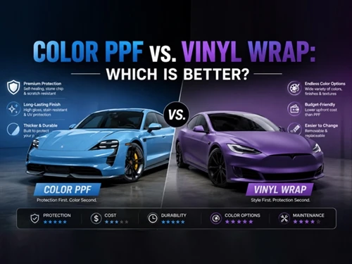 Χρώμα PPF vs. Περιτύλιγμα βινυλίου: Ποιο είναι καλύτερο; Ο απόλυτος οδηγός σύ...